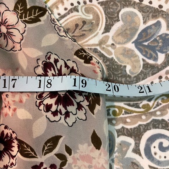 LOFT Pink and GreySleeveless Tank Top with Relaxed Fit Large - Picture 6 of 9